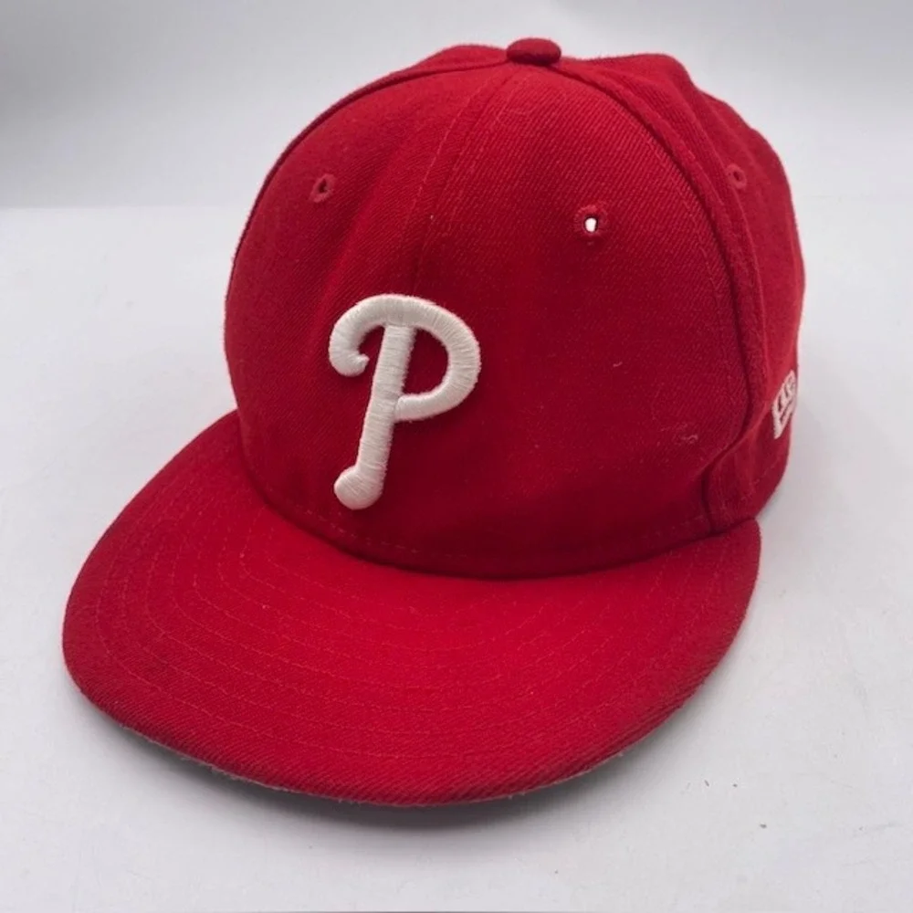 PHILLIES New Era 9FIFTY Snapback Hat Youth Red Embroidered MLB Baseball P Logo